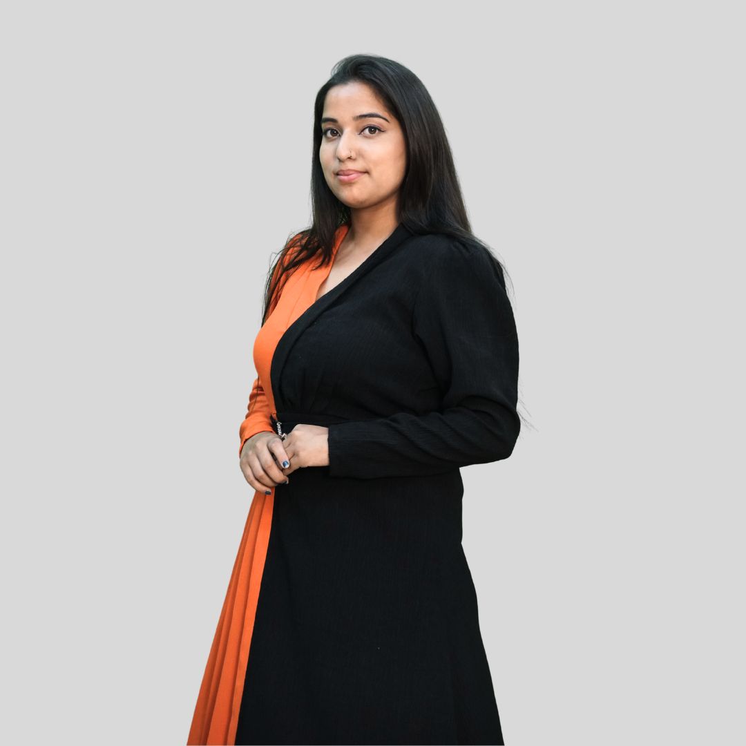 Orange Black Dress - Image 2