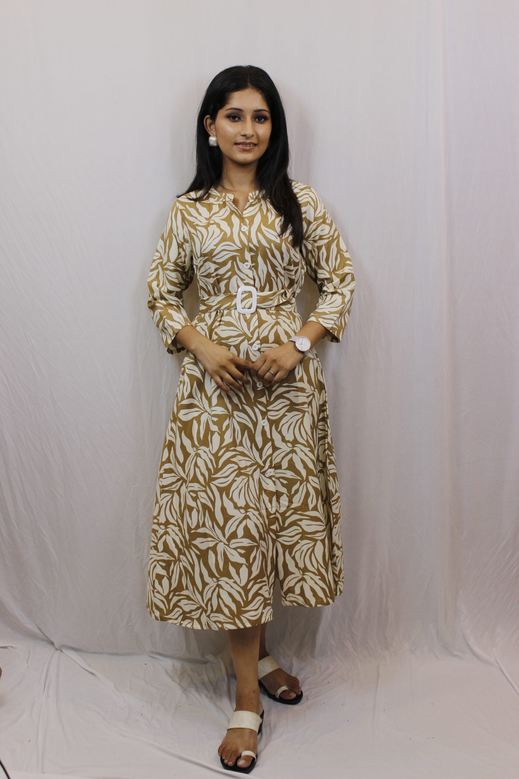 Brown Midi Dress - Image 2