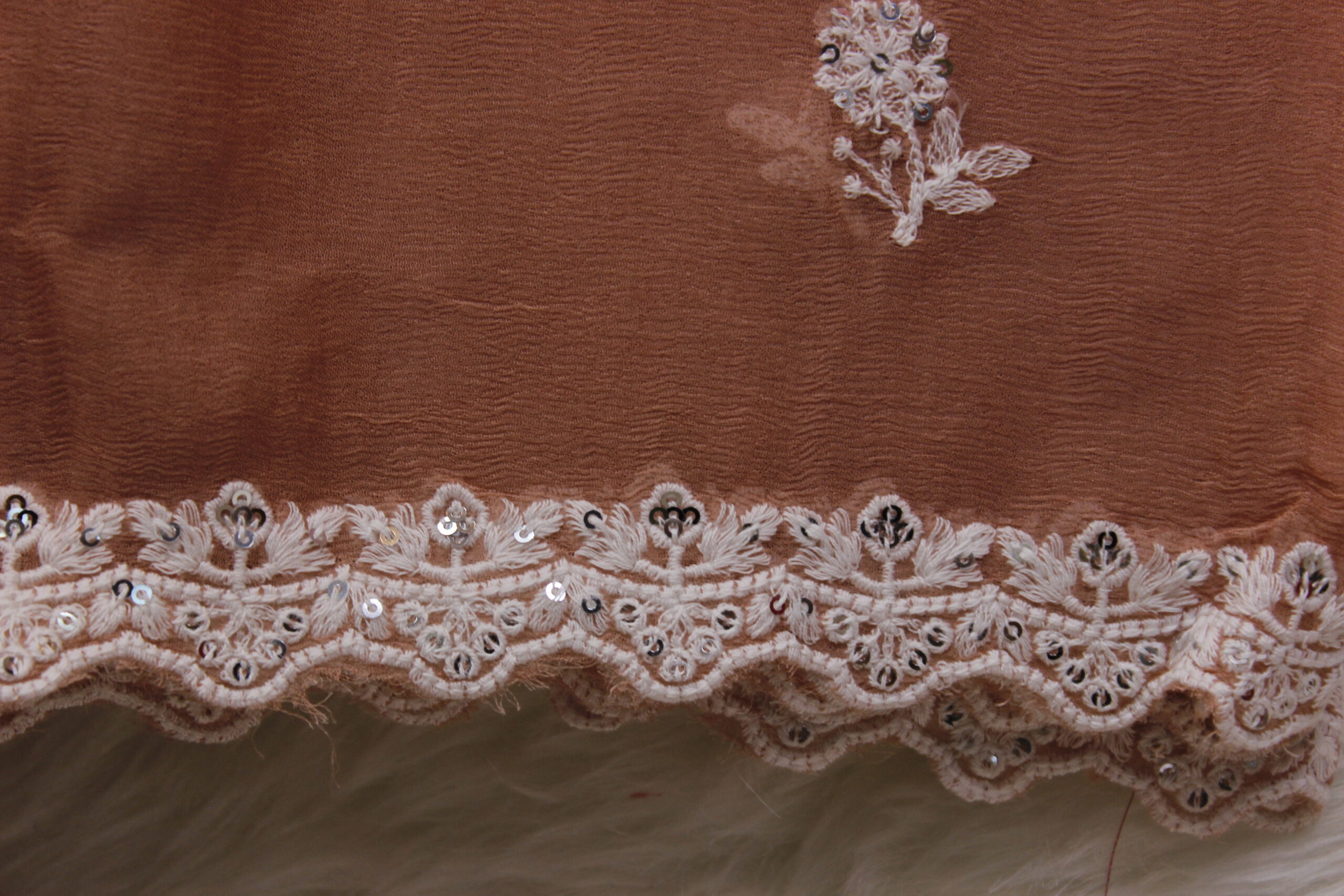 Orange Silk Saree - Image 4