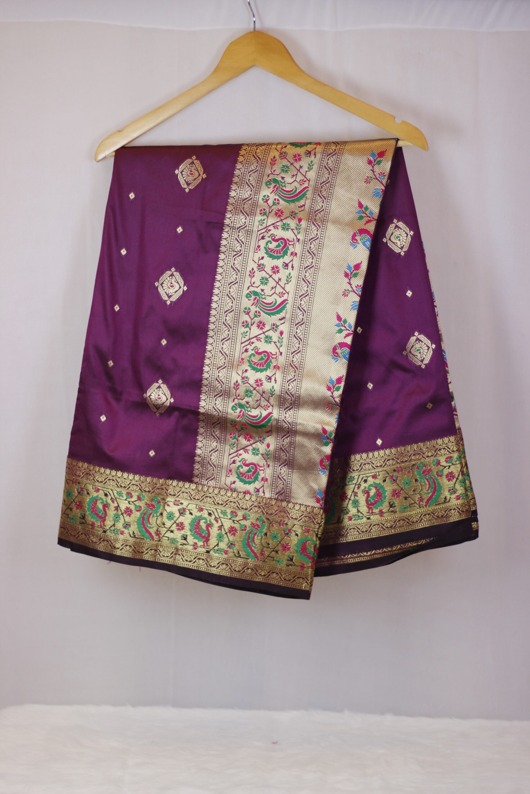 Magenta Paithani Silk Saree