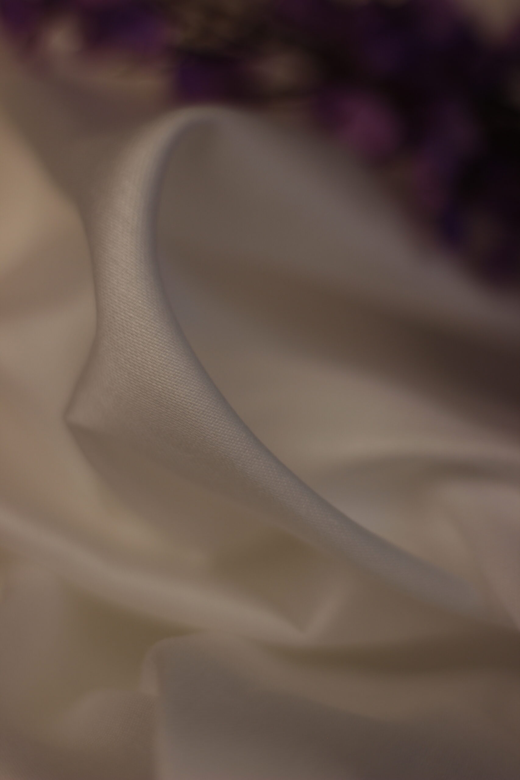 White Ultra Satan Cotton Fabric - Image 2